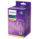 Philips LED Lampe ersetzt 60W, E27 Globe G93, klar -Filament, warmweiß, 806 Lumen, nicht dimmbar, 1er Pack