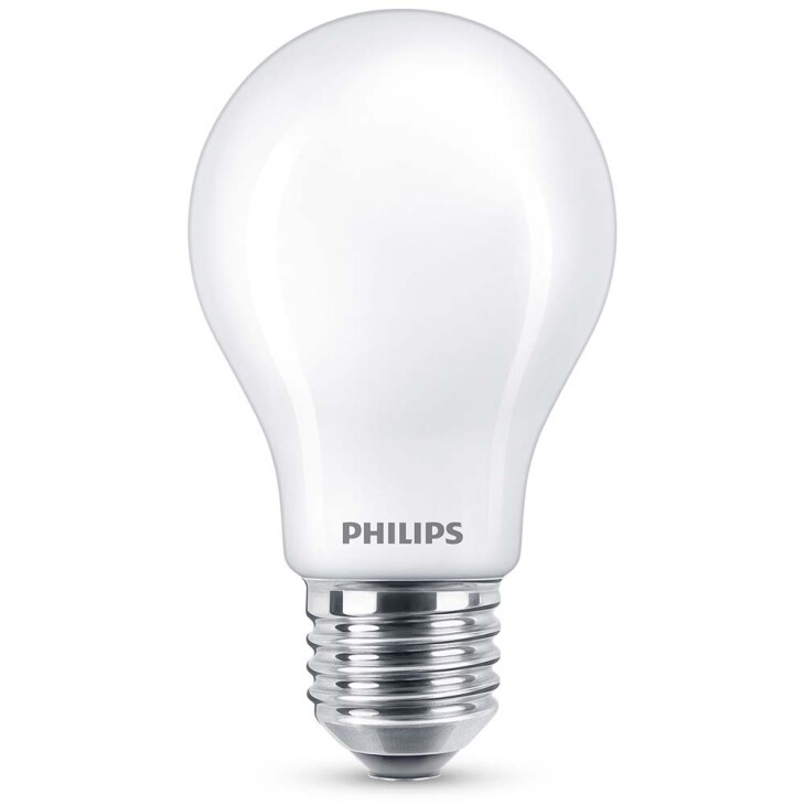 Philips LED Lampe ersetzt 40W, E27 Standardform A60, weiß, warmweiß, 470 Lumen, nicht dimmbar, 1er Pack