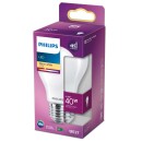 Philips LED Lampe ersetzt 40W, E27 Standardform A60, weiß, warmweiß, 470 Lumen, nicht dimmbar, 1er Pack