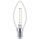 Philips LED Lampe ersetzt 15W, E14 Kerze B35, klar, warmweiß, 136 Lumen, nicht dimmbar, 1er Pack
