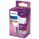 Philips LED Lampe ersetzt 60W, E27 Tropfenform P45, weiß, warmweiß, 806 Lumen, nicht dimmbar, 1er Pack
