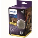 Philips LED Lampe ersetzt 11W, E27 Globe G93, grau, warmweiß, 115 Lumen, nicht dimmbar, 4er Pack