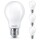 Philips LED Lampe ersetzt 40W, E27 Standardform A60, weiß, warmweiß, 470 Lumen, nicht dimmbar, 4er Pack