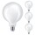 Philips LED Lampe ersetzt 60W, E27 Globe G93, weiß, warmweiß, 806 Lumen, nicht dimmbar, 4er Pack
