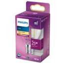 Philips LED Lampe ersetzt 25W, E14 Tropfenform P45, klar, warmweiß, 250 Lumen, nicht dimmbar, 4er Pack