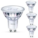 Philips LED WarmGlow Lampe ersetzt 50W, GU10 Reflektor PAR16, warmweiß, 345 Lumen, dimmbar, 4er Pack