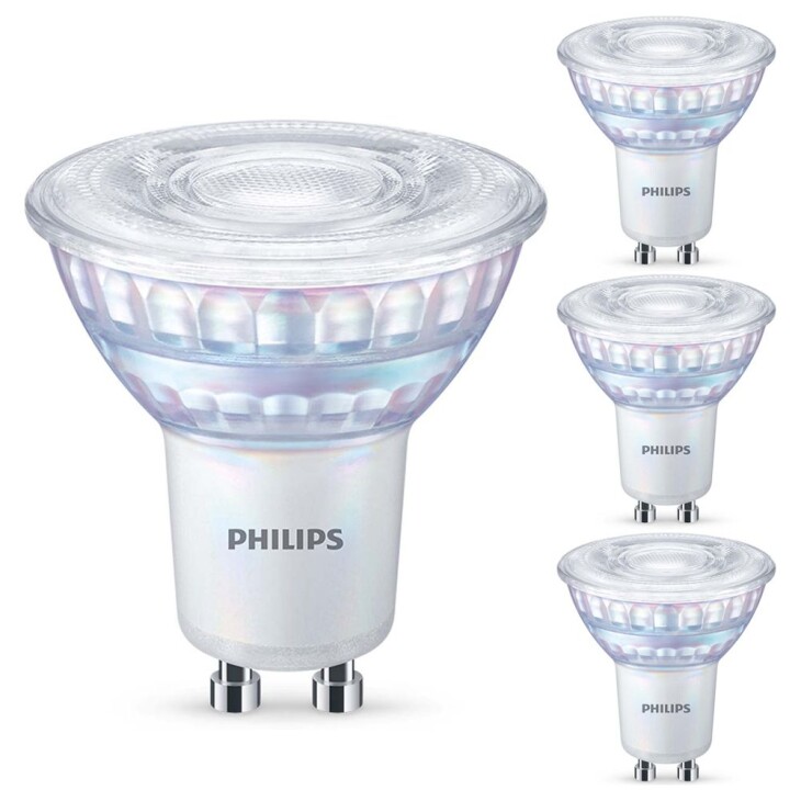 Philips LED WarmGlow Lampe ersetzt 35W, GU10 Reflektor PAR16, warmweiß, 230 Lumen, dimmbar, 4er Pack
