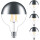 Philips LED Lampe ersetzt 50W, E27 Golbe G120, Kopfspiegel, warmweiß, 650 Lumen, dimmbar, 4er Pack
