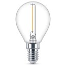 Philips LED Lampe ersetzt 15W, E14 Tropfen P45, klar,...