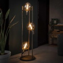famlights | Stehleuchte Alica in Silber E27 3-flammig...