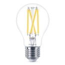 Philips LED Lampe ersetzt 60 W, E27 Standardform A60, klar, warmweiß, 810 Lumen, dimmbar, 1er Pack