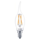 Philips LED Lampe ersetzt 40 W, E14 Kerzenform B35, klar,...