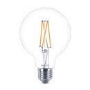Philips LED Lampe ersetzt 60 W, E27 Globe G93, klar, warmweiß, 810 Lumen, dimmbar, 1er Pack