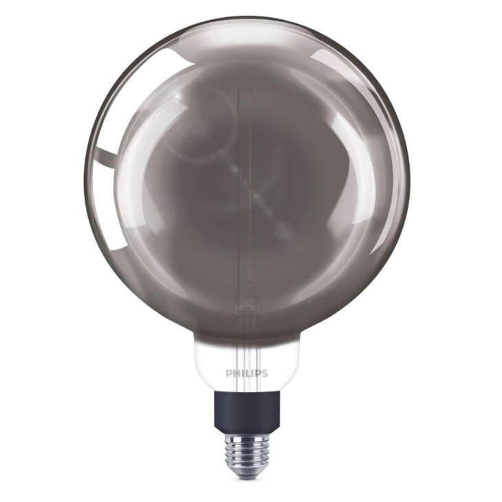 Philips LED Lampe ersetzt 25W, E27 Globe G200, grau, warmweiß, 200 Lumen, dimmbar, 1er Pack