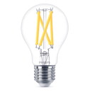 Philips LED Lampe ersetzt 75W, E27 Standardform A60, klar, warmweiß, 1080 Lumen, dimmbar, 4er Pack