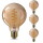Philips LED Lampe ersetzt 25W, E27 Globe G93, gold, warmweiß, 250 Lumen, dimmbar, 4er Pack