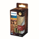 Philips LED Lampe ersetzt 25W, E27 Standardform A60, gold, warmweiß, 250 Lumen, dimmbar, 4er Pack