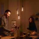 Philips LED Lampe ersetzt 40W, E27 Röhrenform T65, gold, warmweiß, 470 Lumen, dimmbar, 2er Pack