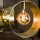 famlights | Pendelleuchte Neyla in Gold E27 3-flammig Balken [Gebraucht - Gut]