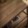 RINGO-Living Massivholz Nachttisch Luana mit Schublade in Natur-dunkel und Schwarz-matt