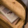 RINGO-Living Massivholz Nachttisch Malu mit 2 Schubladen in Natur-hell und Braun-antik