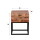 RINGO-Living Massivholz Nachttisch Meilani mit Schublade in Natur-hell und Schwarz-matt [Gebraucht - Gut]