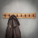 RINGO-Living Massivholz Garderobe Mata mit 8 Haken in Natur-hell und Schwarz-matt [Gebraucht - Gut]