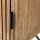 RINGO-Living Massivholz Lowboard Boni mit 2 Schubladen und 2 Türen in Natur-dunkel und Schwarz-matt