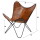 RINGO-Living Leder Sessel Anela in Braun und Schwarz-matt [Gebraucht - Wie Neu]