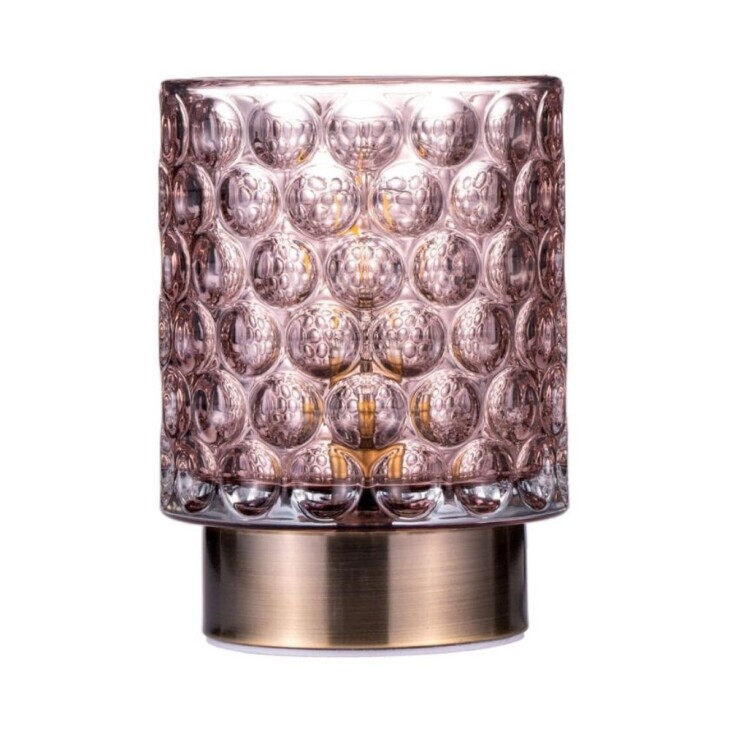 LED Tischleuchte Bright Glamour in Taupe