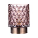 LED Tischleuchte Bright Glamour in Taupe und Messing-gebürstet 0,4W 15lm