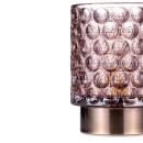 LED Tischleuchte Bright Glamour in Taupe und Messing-gebürstet 0,4W 15lm