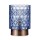 LED Tischleuchte Chic Glamour in Blau und Messing-gebürstet 0,4W 15lm