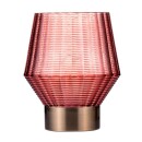 LED Tischleuchte Classy Glamour in Rot und Messing 0,8W 30lm