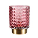 LED Tischleuchte Cute Glamour in Rosa und Messing 0,4W 15lm