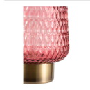 LED Tischleuchte Rose Glamour in Rosa und Messing 0,8W 30lm