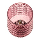 LED Tischleuchte Rose Glamour in Rosa und Messing 0,8W 30lm