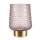 LED Tischleuchte Sparkling Glamour in Braun und Messing 0,8W 30lm