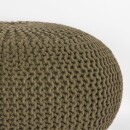 RINGO-Living Hocker Mabel in Dunkelgrün aus Baumwolle 350x700mm