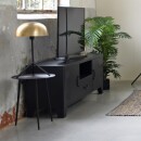 RINGO-Living Lowboard Elenor mit 2 Einlegeböden, Fach und Schublade in Schwarz aus Metall
