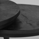 RINGO-Living Couchtisch Pika in Schwarz aus Mangoholz 2er-Set 450x700mm