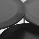 RINGO-Living Couchtisch Moani in Schwarz aus Metall 3er-Set 450x550mm