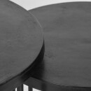 RINGO-Living Couchtisch Kahula in Schwarz aus Metall 2er-Set 430x700mm