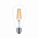 Philips LED Lampe E27 - St64 4W 840lm 2700K ersetzt 60W Viererpack