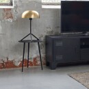 RINGO-Living Beistelltisch Vale in Schwarz aus Metall 500x400mm [Gebraucht - Wie Neu]