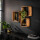 RINGO-Living Wandregal Laurus in Natur aus Akazienholz 3er-Set 400x400x150mm
