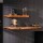 RINGO-Living Wandregal Leslie in Natur-dunkel aus Akazienholz 80x1500x250mm