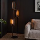 famlights | Stehleuchte Orson in Altsilber E27 3-flammig