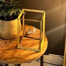famlights | Tischleuchte Liva in Gold aus Metall E27 [Gebraucht - Wie Neu]